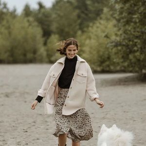 Jackson Rowe Panamint Shacket Coat in Shell Size M